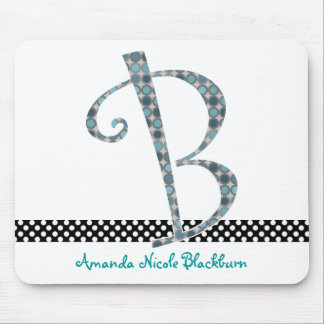 Monogrammed Mouse Pad - Letter B
