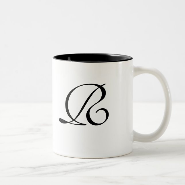 Monogrammed Mug for Silver Fairy Tale Wedding Line (Right)