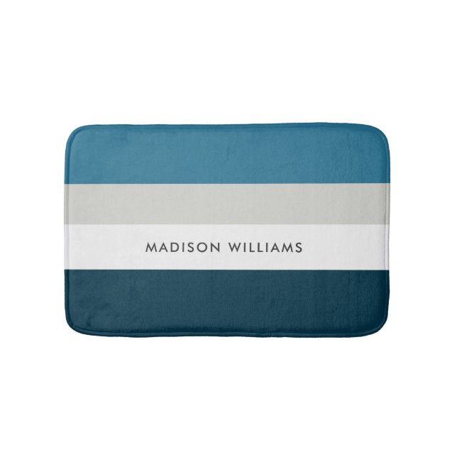 monogrammed,name, bath mat (Front)