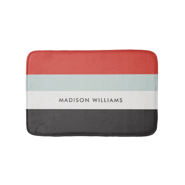 monogrammed,name, bath mat (Front)