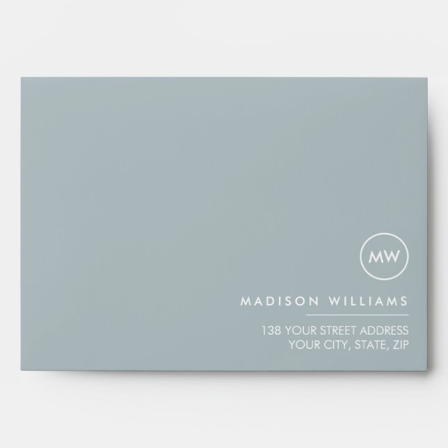 monogrammed,name, envelope (Front)