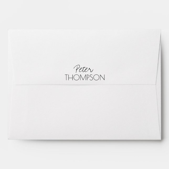 monogrammed / name envelopes (Back (Top Flap))