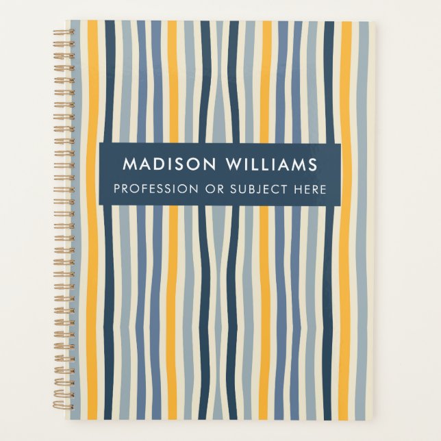 monogrammed,name, planner (Front)