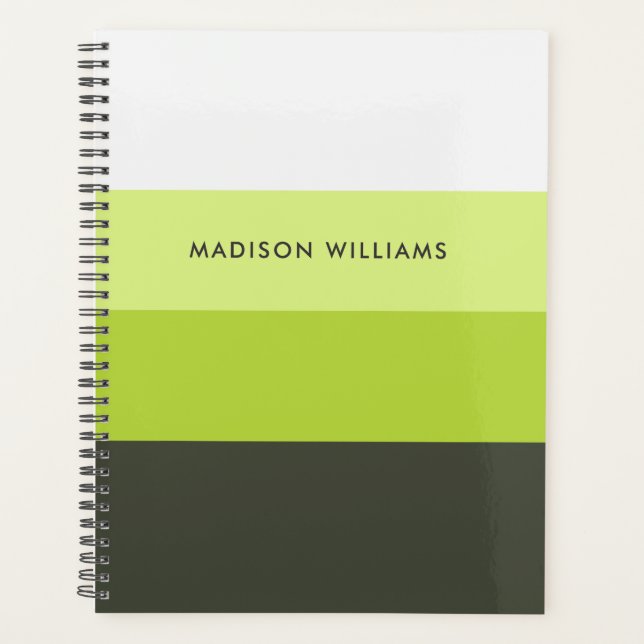 monogrammed,name, planner (Front)