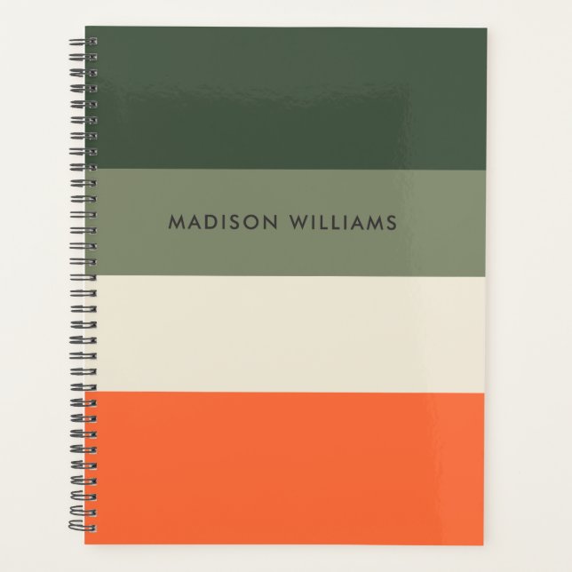 monogrammed,name, planner (Front)