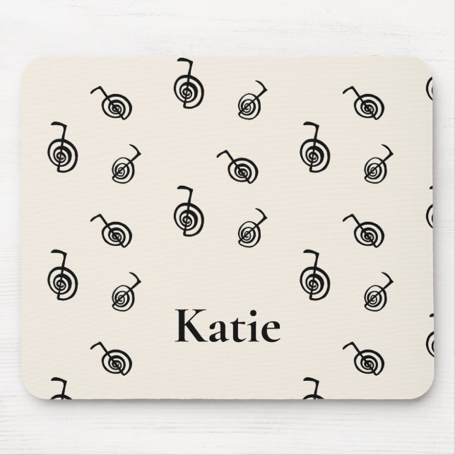 Monogrammed Name Reiki Symbol Healing Pattern Mous Mouse Mat (Front)