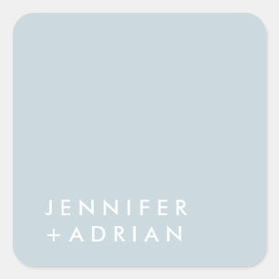 monogrammed,name, square sticker