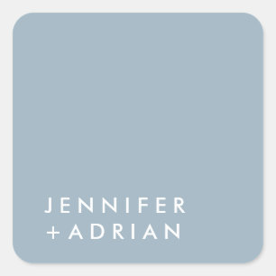 monogrammed,name, square sticker