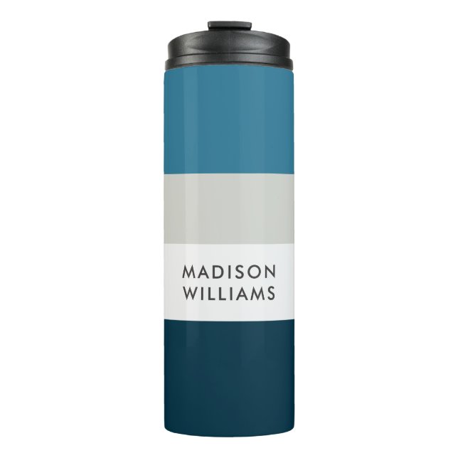 monogrammed,name, thermal tumbler (Front)
