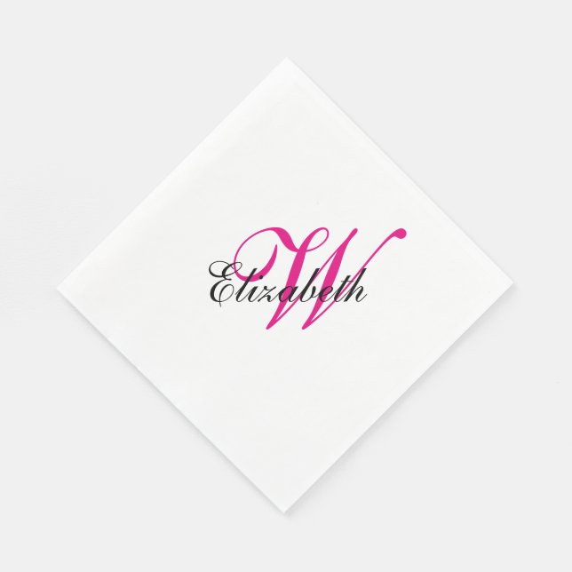 Monogrammed Napkin (Corner)