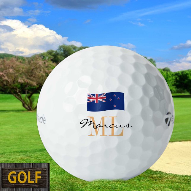 Monogrammed New Zealand Flag & NZ Golf Balls (Creator Uploaded)