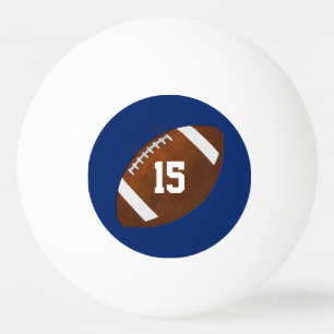 Monogrammed or Numbered Football Ping Pong Balls