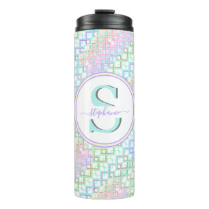 Monogrammed Pastel Custom Tumbler Gift for Her