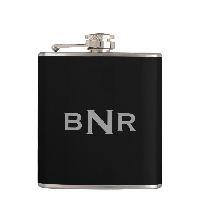 Monogrammed ~ Personalised Hip Flask (Front)