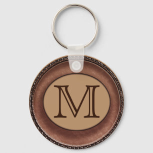 Monogrammed Personalised Keychain for Men