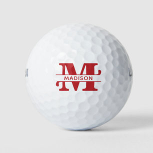 Monogrammed & Personalised Monogram with Name Golf Balls