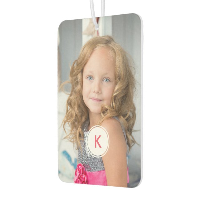 Monogrammed Personalised Photo Auto Decoration Car Air Freshener (Left)