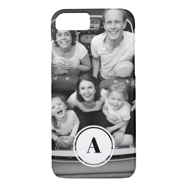 Monogrammed Personalised Photo Classic Phone Case (Back)