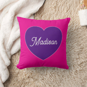 Monogrammed personalized pillow