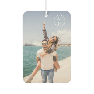 Monogrammed Photo Car Air Freshener