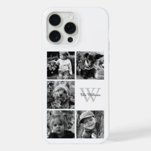 Monogrammed Photo Collage iPhone 15 Pro Max Case