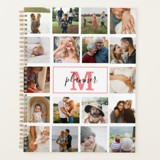 Monogrammed Photo Collage Personalised 2022 Planner