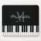 Monogrammed piano keys mouse pad for pianist