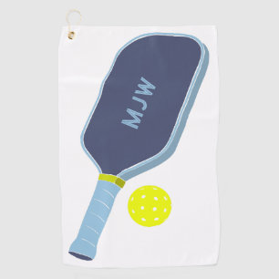 Monogrammed PIckleball Paddle Sports Golf Towel