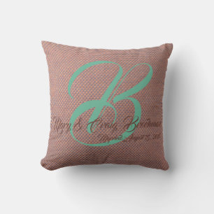 Monogrammed Pillow for wedding couple