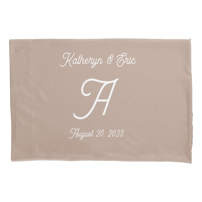 Monogrammed Pillowcase (Front)