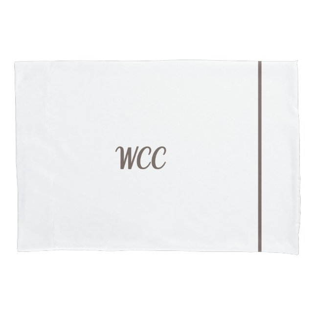 Monogrammed Pillowcase (Front)