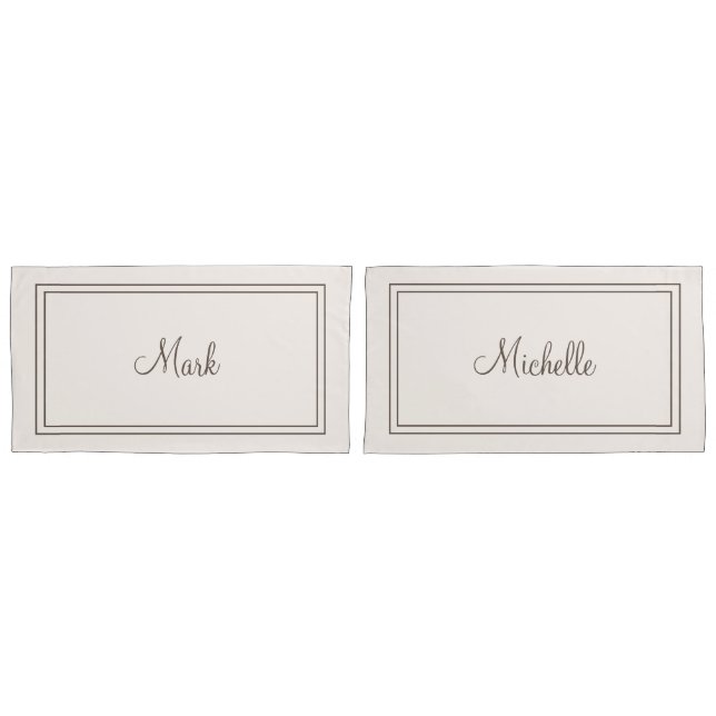 Monogrammed Pillowcases (Front-Set)