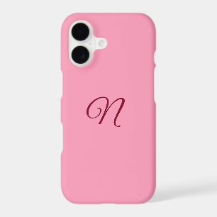 Monogrammed pink