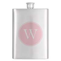 Monogrammed Pink Circle with Ring