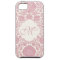 Monogrammed Pink Floral Damask