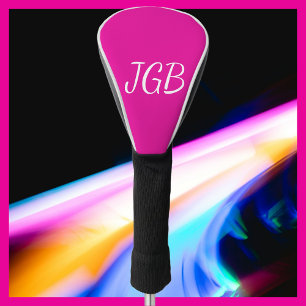 Monogrammed Pink or Choose Your Colour Golf Head Cover