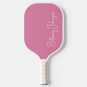 Monogrammed Pink Pickleball Paddle
