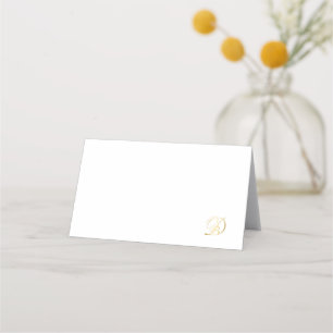 Monogrammed place cards for Diner en Blanc picnic