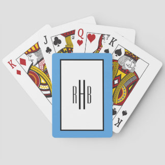 Monogrammed Playing Cards Poker Gift for Dad