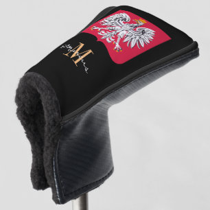 Monogrammed & Polish Flag Golf Clubs Covers 