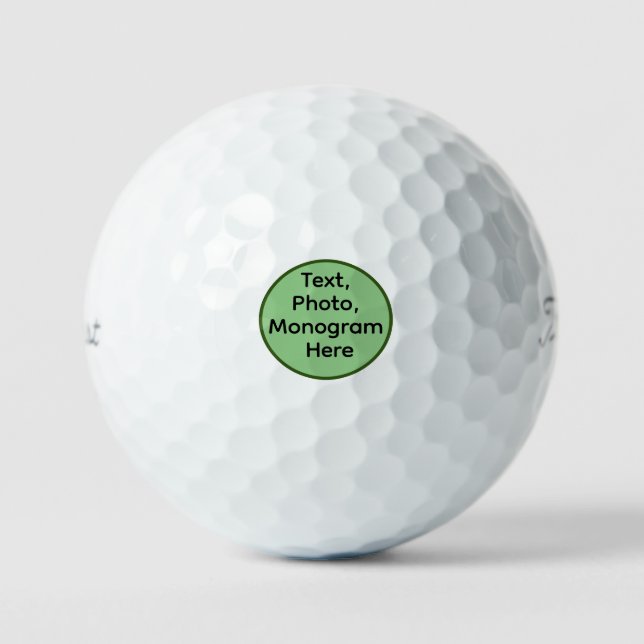 Monogrammed Premium Golf Balls - Best Brand Logo (Front)