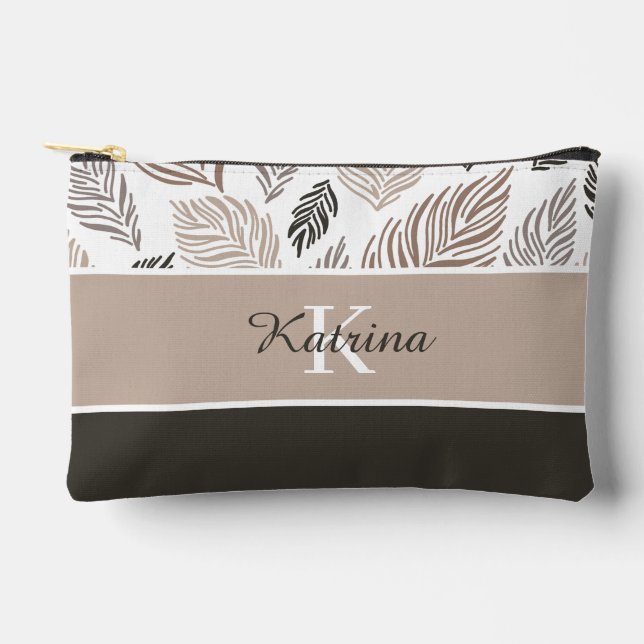 Monogrammed Print Cut Sew Bag (Front)