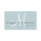 Monogrammed Professional, Light Blue Linen