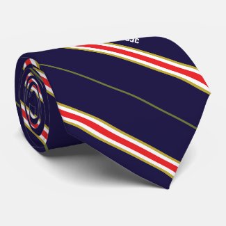 Monogrammed Professional Modern Striped Neck Tie