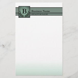 monogrammed professional stationery