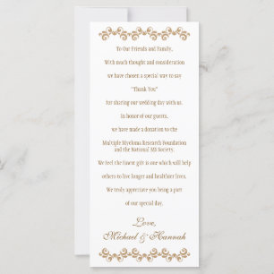 Monogrammed Purple Gold Moroccan Wedding Charity