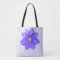 Monogrammed Purple Lavender Custom Shoulder Tote