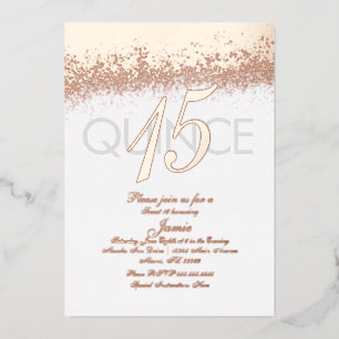 Monogrammed Quince Gold Pressed Glitter  