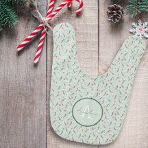 Monogrammed Red and Green Watercolor Holiday