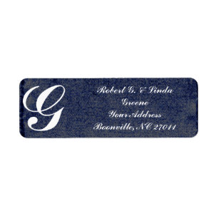 MONOGRAMMED-RETURN ADDRESS LABELS